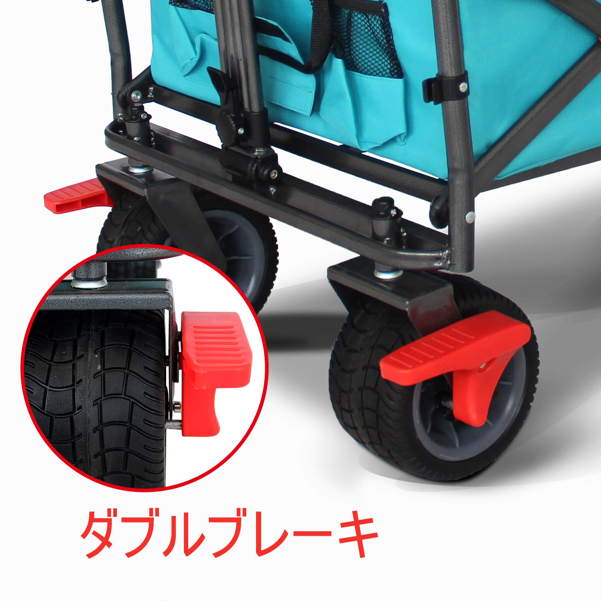 Amazon.co.jp: TMZ折りたたみ式全地形ガーデン車両、屋根と拡張カゴと